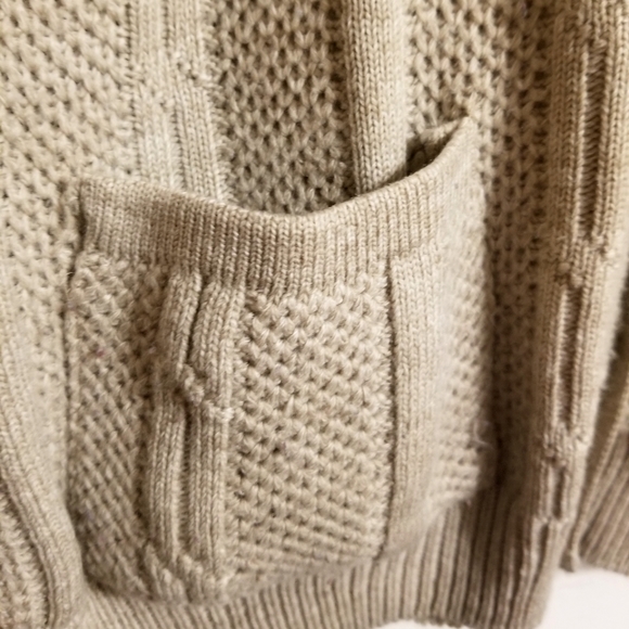 Vintage Oversized Grandpa Cardigan - beige - Picture 6 of 7